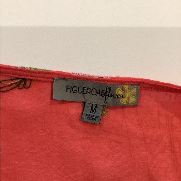 Fig and flower boho embroidered flowy summer dress. Worn 1x EUC - Picture 8 of 8